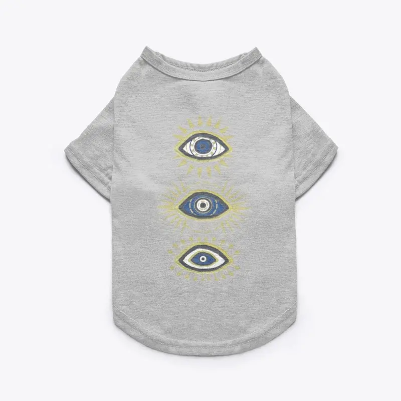 Threefold Evil Eye Pet Tee